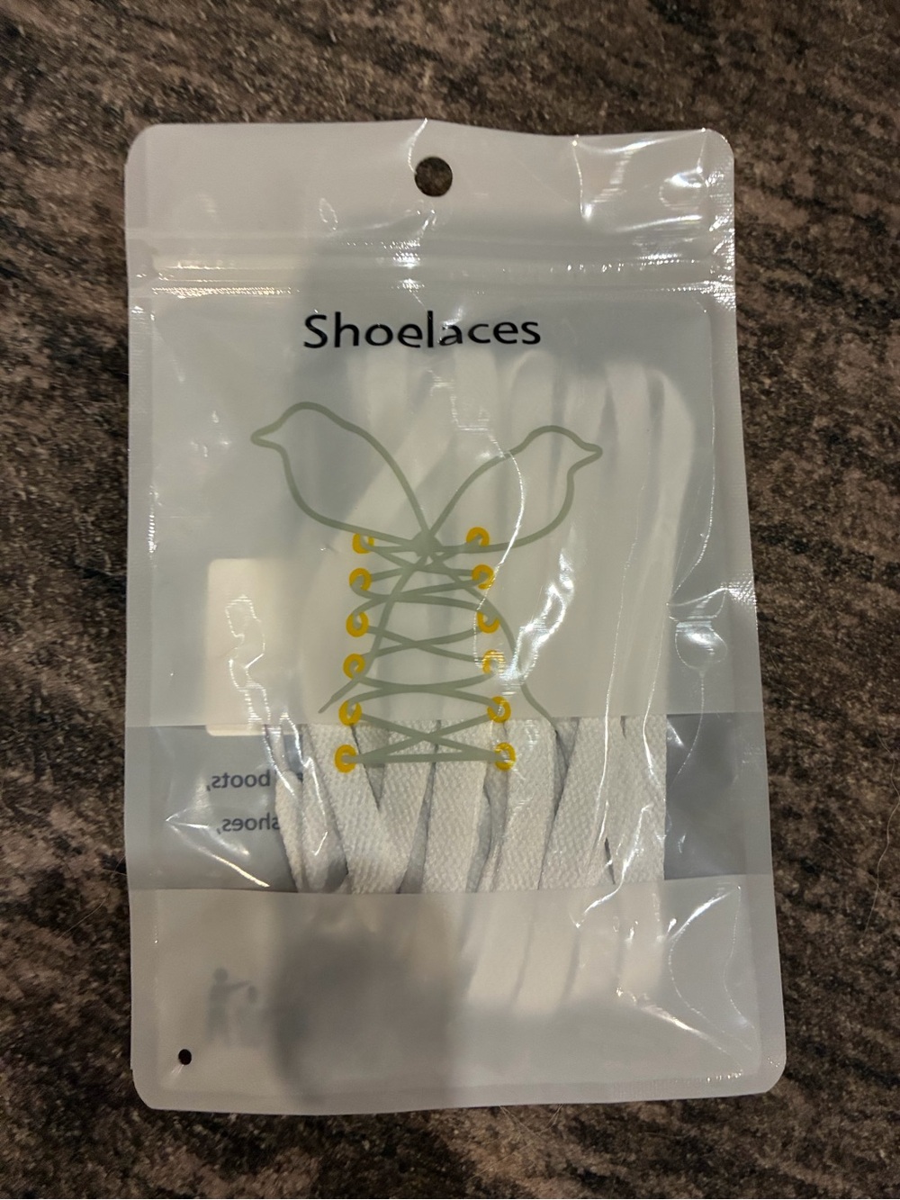White Shoelaces - Flat Cotton Laces
